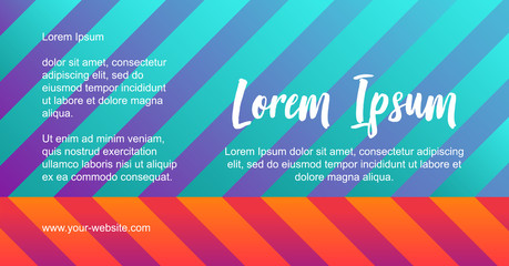 Vector geometric shape composition. Colorful trendy gradients in iridescent colors - blue, pink, purple. Reflection effect soft transition. Website background template, bright abstract modern design.