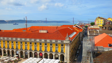 Praca do Comercio Square in Lisbon, Portugal