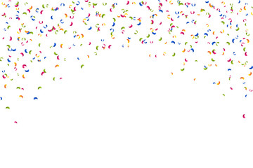 Konfettikringel fallend - bunt