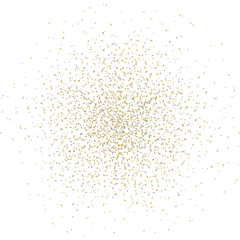 Konfettiexplosion - gold-silber