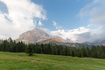 Altopiano al tramonto