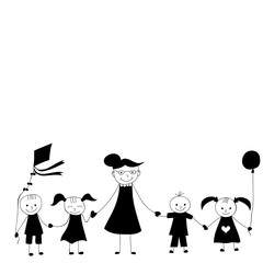 stick figures children .