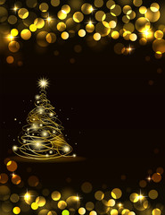 Holiday golden background