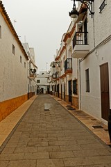 Fototapeta na wymiar Straße in Chipiona in Andalusien