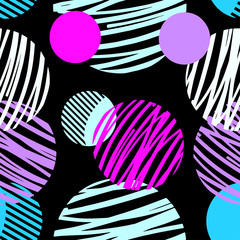 Obraz premium Abstract geometric seamless circles pattern