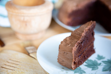 Chocolate cake with Lingonberry jam