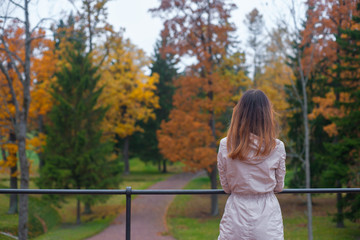 young woman in the park