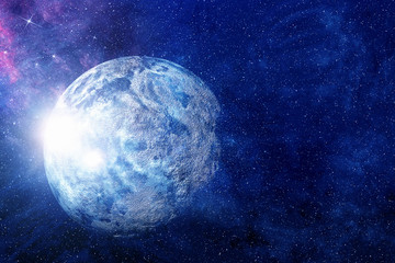 Space planets and nebula