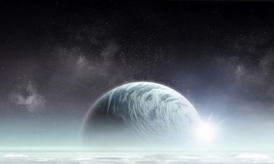 Space planets and nebula © Sergey Nivens