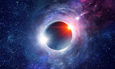 Obraz premium Space planets and nebula