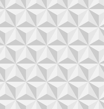 3D triangular, or tetrahedron, pyramids. Seamless vector pattern background