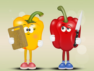 illustration of pepperoni