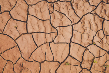 Cracks texture ground surface soil, dried clay, drought