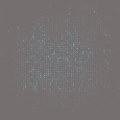 Vector texture halftone turquoise dots on gray background
