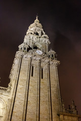 Torre del Reloj, de la Trinidad o Berengela. Catedral de Santiago de Compostela, Galicia.
