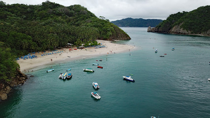 Tortuga Island. A remote sandy beach vacation destination in Costa Rica.