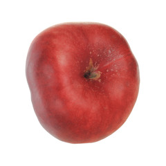 Fototapeta na wymiar red flat peach isolated on white