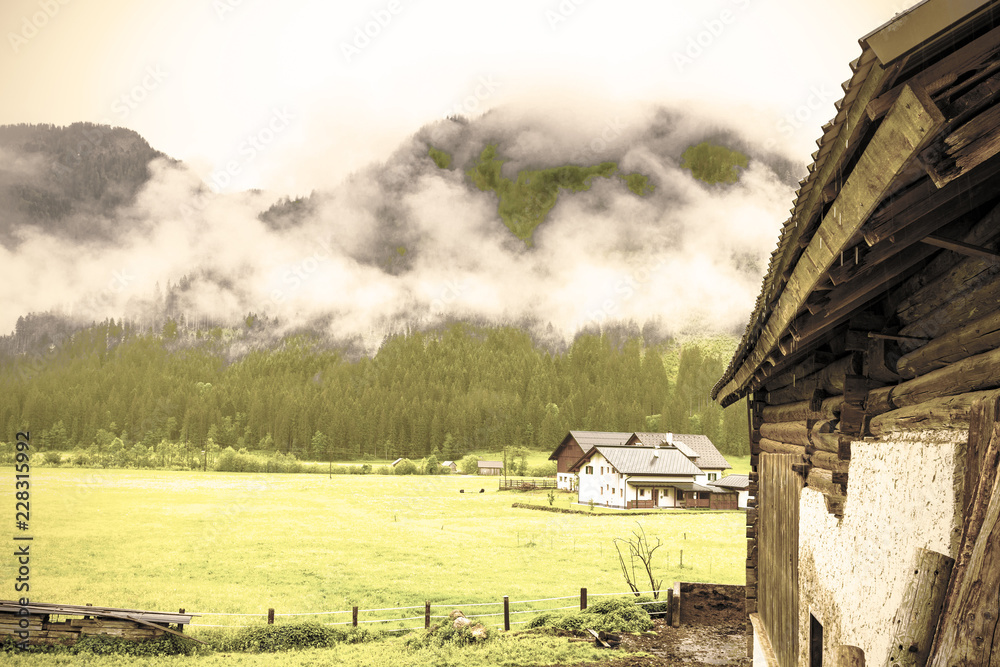 Canvas Prints Rain and clouds in Austria