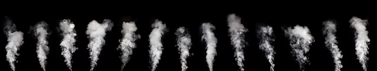 Fotobehang Abstracte rook op een donkere achtergrond © Fedoruk