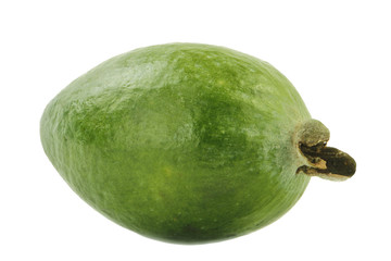 fresh feijoa isolated on white background