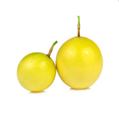 Passion fruit isolated on white background
