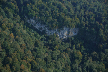 mountain landscape in summer, stone mountains