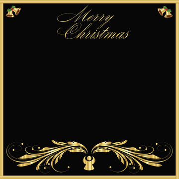 Gold and Black Elegant Christmas Background
