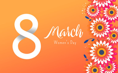 International women's day sale banner