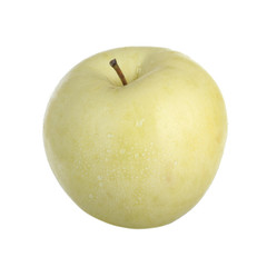 yellow apple isolated on white background