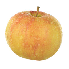yellow apple isolated on white background