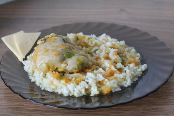 Курочка с рисом