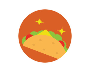 taco modern flat icon illustration vector,food flat icon illustration vector,taco food modern flat icon illustration vector