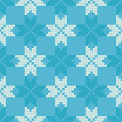 Seamless vector background with decorative snowflakes. Winter pattern. Can be used for wallpaper, textile, invitation card, wrapping, web page background.