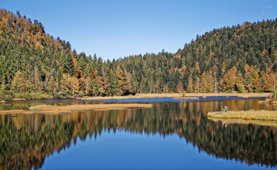Lac des Vosges en automne