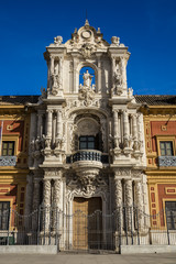 Fototapeta na wymiar Palacio de San Telmo or San Telmo Palace in Seville city, Andalusia, Spain
