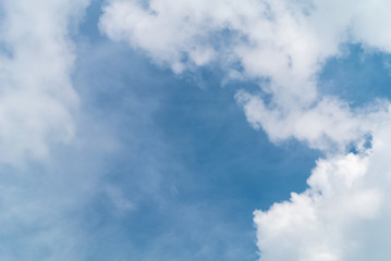 blue sky with white clouds