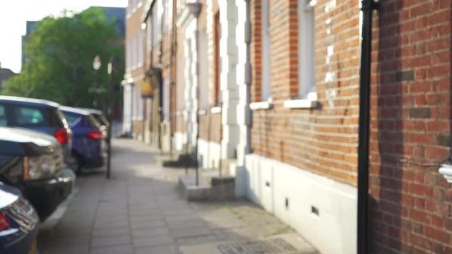 Daytime urban setting near center of Windsor and Windsor Castle