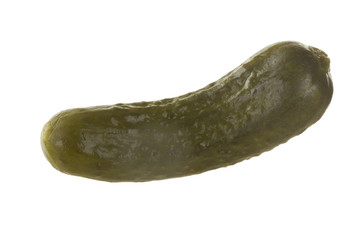 pickled cucumber isolated on white background