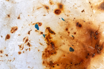 rust on white metal