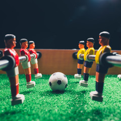 Fototapeta premium table football soccer kicker game players