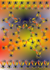 Fototapeta na wymiar Abstract background, colorful graphics,can be used as a template for tapestry