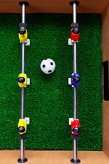 Obraz premium table football soccer kicker game players
