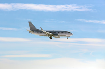Fototapeta na wymiar passenger plane in the sky
