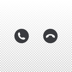 Vector phone icon isolated on white background. Element for design interface mobile app or website