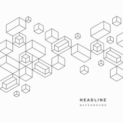 Abstract geometric technological background.