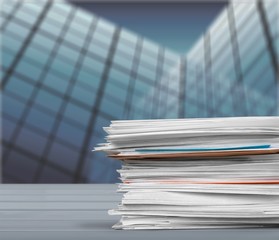 Stack of Envelopes / Files / Documents