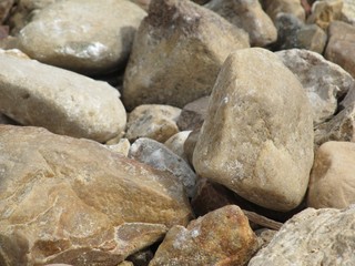 stones on road