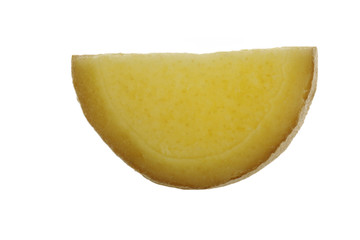 slice of ginger isolated