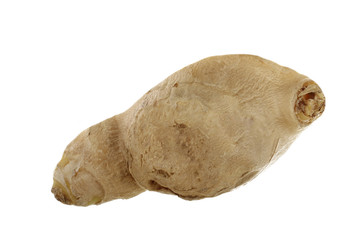 slice of ginger isolated
