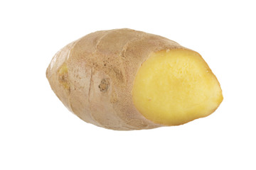 slice of ginger isolated